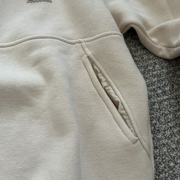 New Zara Men Cream Sweatshirt Sweater Button Top Pullover S ERCU - Picture 8 of 11